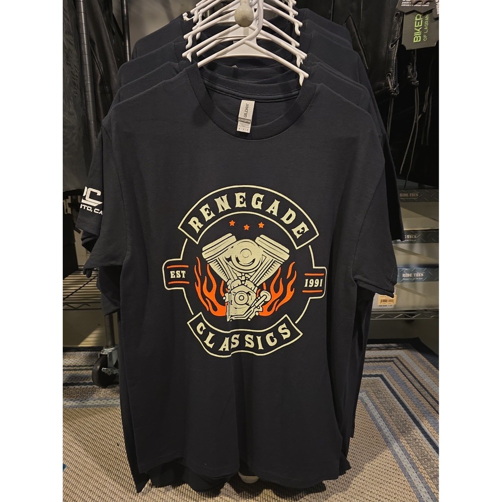 Renegade Black Tshirt Short Sleeve Cotton New M